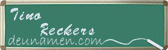 Tino Reckers Visitenkarte